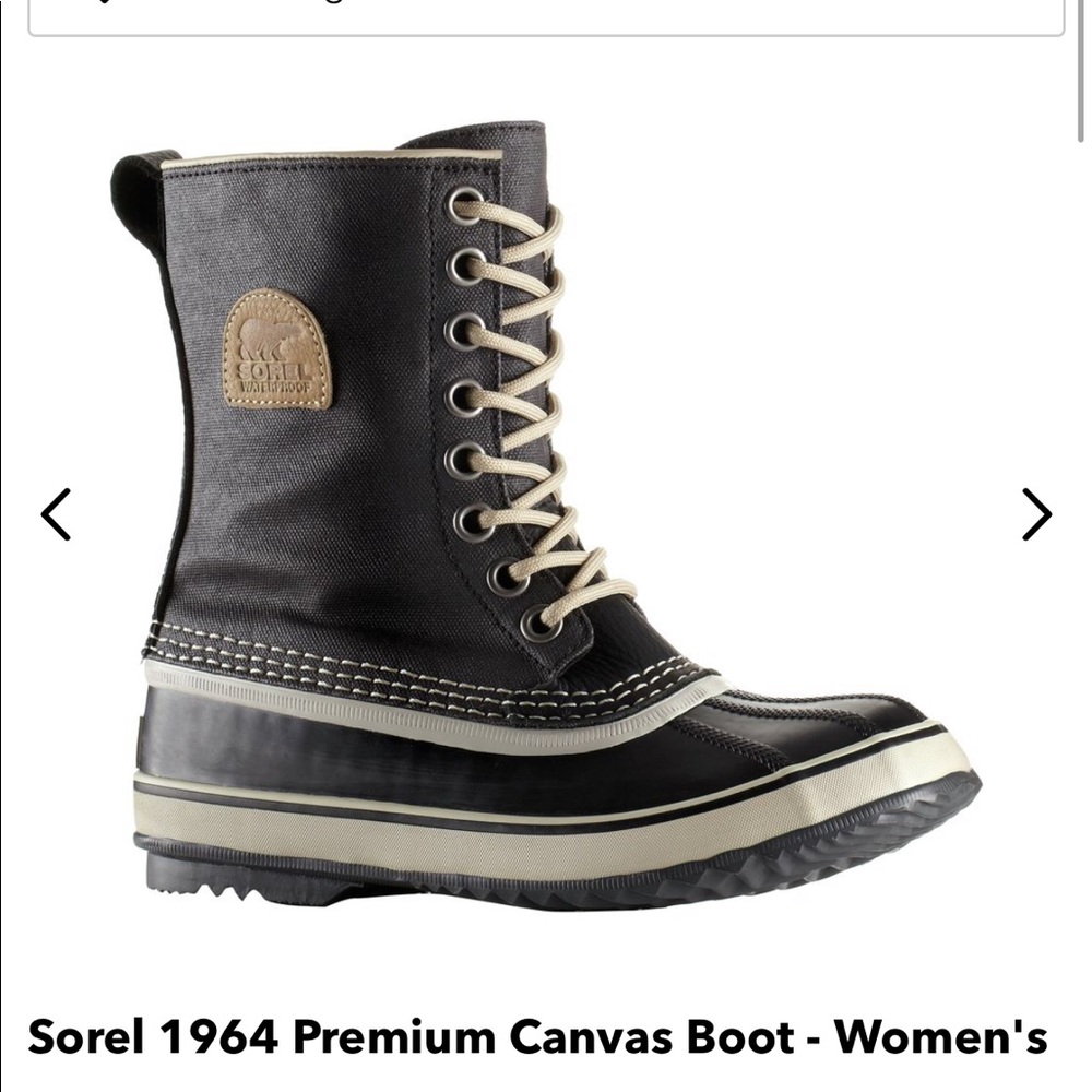 Sorel canvas boot women’s size 7
